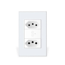 Tuya Zigbee Smart Brazil Socket Switch 10+20A Switch Socket Support Voice Control TUYA APP for Smart