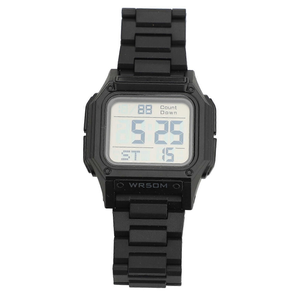 50M Waterproof Digital Watch, Backlit Display, Electronic Watch With Alarm Clock, Stopwatch, Countdown Timer, Dual Time Zone 9152359548892