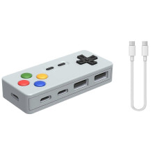 4-in-1 Gamepad-Modellierungs-HUB Gamecontroller Computer USB Typ-C Schnittstellenadapter für Laptop