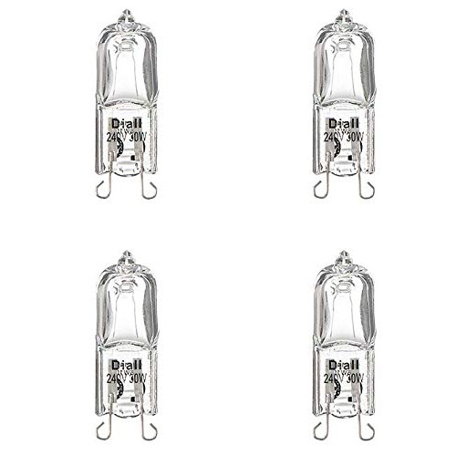 DIALL G9 30W HALOGEN CAPSULE LIGHT BULB, PACK OF 4 1