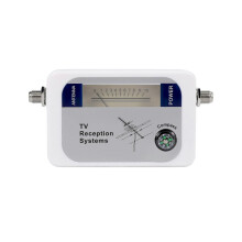 Misuratore di intensità del segnale per antenna TV digitale terrestre DVB-T Finder, colore bianco
