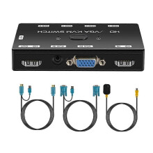 Switch KVM compatibile con HDMI + VGA 4K 1080P Switch KVM con porta compatibile con HDMI compatibile