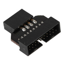 USB 2.0 to USB 3.0 9-Pin to 19-Pin Front Panel Adapter Converter for Motherboard