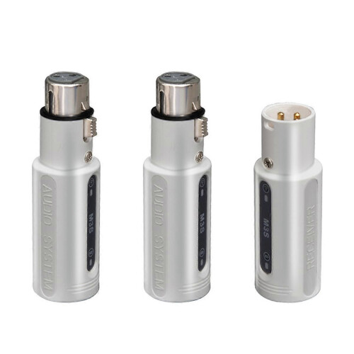 Wireless XLR Transmitter Receiver One to Two Dynamic Microphone