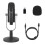 Microfono USB professionale Plug Play da studio con supporto A 1