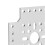 5pcs Hole Pattern Brackets Aluminum Alloy Holes Grid Plates for Robots Engineering Equipment Creating Connection Angles 3