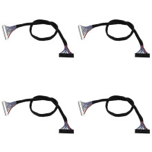 4X Fix 30P S8 30-Pin to 30-Pin 2-Channel 8-Bit LVDS Cable for LCD Panel Display