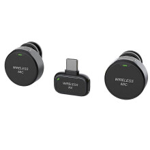 Type-C Wireless Lavalier Microphone Outdoor Live Recording Interview Vlog Magnetic Noise Reduction Portable compatible for Phone