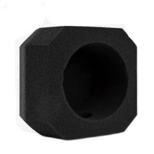 Professional Microphone Isolation Shield Mic Windscreen Foam Filter compatible for Recording,Singing,Podcasts,Live Stream
