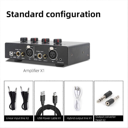 48V Dynamic Microphone Condenser Mic Amplifier Audio B