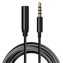 Cavo di prolunga per microfono da 3,5 mm, 2 m, cavo di prolunga mini microfono maschio-femmina, cavo