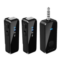 Wireless Lapel Microphone M35 One Drag Two Mobile Phone Broadcast Noise Reduction Microphone with Charging Case