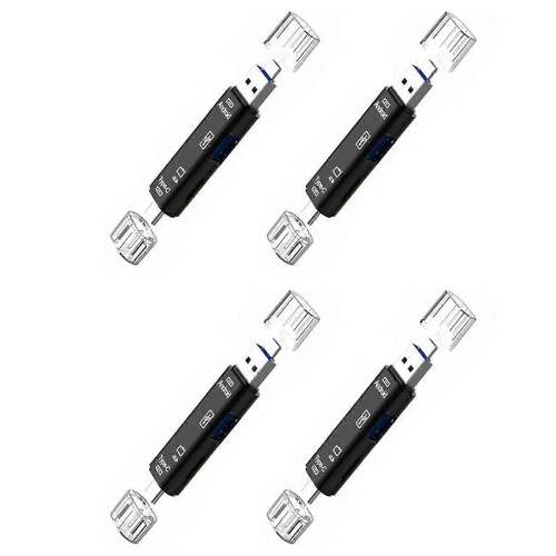5-in-1 Multifunctional OTG Card Reader Micro-SD USB Reader Support TF