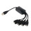 Καλώδιο επέκτασης διανομέα USB HUB από 1 αρσενικό σε 4 θηλυκά, επέκταση USB 2.0 1