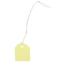 200pcs PVC Hanging Flower Plant Seed Name Tag Label Marker Sign Outdoor Yellow