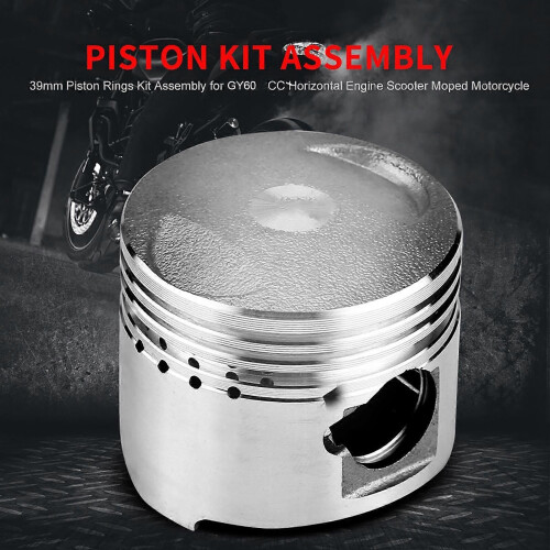 43mm Piston Ring Kit for GY6 Horizontal Engine Scooter Moped Motorcycle 1
