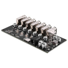 USB2.0 HUB Splitter USB2.0 HUB One-to-Seven HUB Module Black