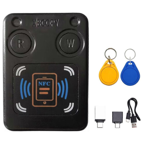 NFC RFID Έξυπνο Chip Αναγνώστη Καρτών Copier+CUID/UID Keychain ID IC 13.56Mhz 125Kh