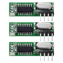 Μονάδα δέκτη και πομπού υπερετερόδυνου RF 3PCS Mhz