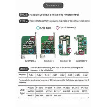2 τεμάχια 433Mhz τηλεχειριστήριο αντιγραφής κλειδιού αυτοκι