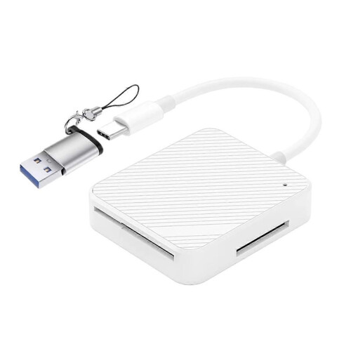 Multi-Function Phone OTG 4 in 1 Card Reader Read Simultaneously