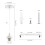ZHIQIN 2 Pack E27 Pendant Light Ceiling Rose Set With 1M Cable - Modern White Fitting for Ceiling Pendant Lights 2
