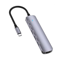 Dock di espansione multifunzione 6 in 1 Hub 3.0 Notebook 4K60Hz Alimentatore da 100 W Tipo-C