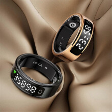 R11C Smart Ring Health Heart Rate Blood Oxygen Sleep Monitoring Fitness Tracker Ring with Display Sc
