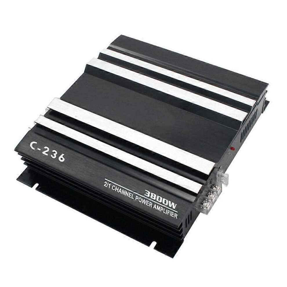 3800W High Power Car Sound Amplifier 2-Channel Car 12V Amplifier Stereo Car Audio Receiver For Car Audio Modification 9152359552318