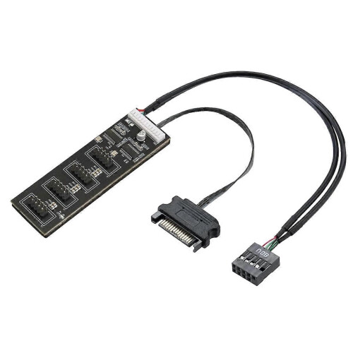 Διαχωριστής κεφαλής USB 9 ακίδων με καλώδιο τροφοδοσίας, εσωτ