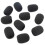 100Pcs Microphone Headset Grill Windshield Sponge Foam Black Mic Cover 30mmx8mm 1