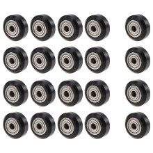 20Pcs/Slot POM Plastic Wheel Pulleys Ball Bearings 625ZZ 3D Printer Parts Round Idler Gear Perlin Part V 3D Printer Accessories