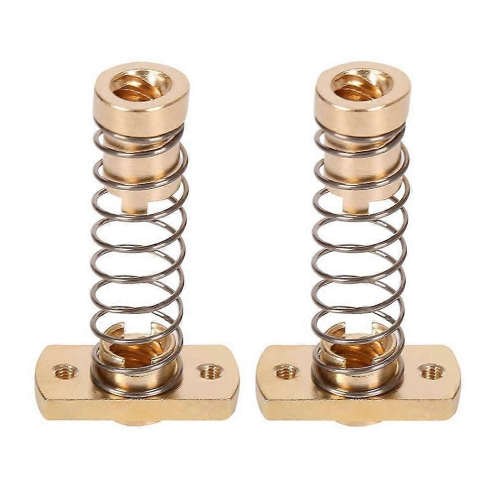 2 Sets Cr10 Z Axis T8 Anti Backlash Spring Loaded Nut Elimination Space Brass Nuts Compatible Upgrade Ender 3S Ender 3 Pro 9152359545037