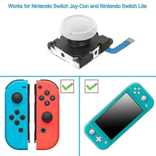 2-Pack Replacement Joystick Analog Thumbstick Part for Lite Controller - with Repair Tool Kit 2