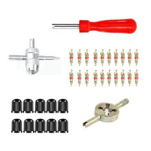 Car Bicycle Slotted Handle Tire Valve Stem Core Remover Screwdriver Tire Repair Install Tool Kit Auto Motorcycle