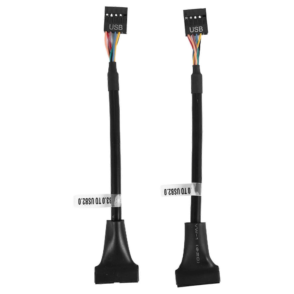 2 Pcs Usb 3.0 Header To Usb 2.0,Usb 3.0 To Usb 2.0 Motherboard Adapter Cable,19 Pin Usb3.0 Male To 9 Pin Usb2.0 Female 9152359561600