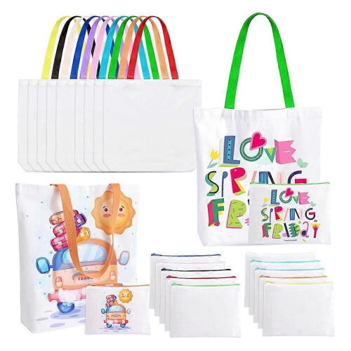 20 τεμάχια τσάντες Tote εξάχνωσης χύμα, 10 τσάντες Tote από κ