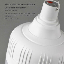Buitenlamp met USB-oplaadfunctie, noodverlichting, haak, draagbaar, ophangbaar, geschikt voor kamperen