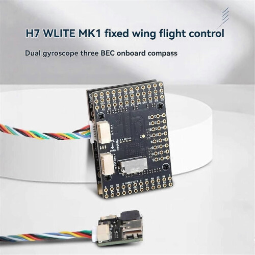 H7Wlite MK1 H7 Flight Controller Fixed Wing FC Onboard BEC Compass Dual Gyroscope for FPV RC Drone Fixed Wing