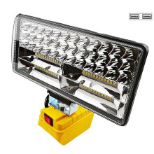 Outdoor LED-lamp compatibel met Dewalt 18V accuspot, werklamp, handlamp voor vissen