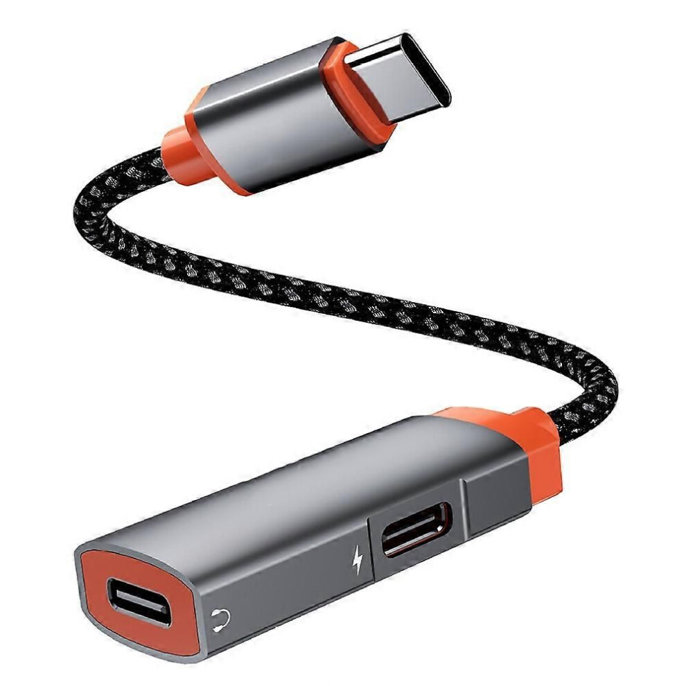 Type-C To Type-C Data Converter Cable Otg Earphone Audio Charging Adapter Compatible For Ios Phones U Disks Digital Audio Adapter 9152359562249