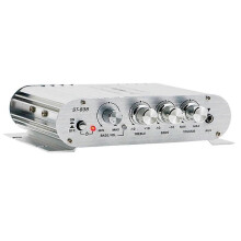 LDZS Ασημί Ενισχυτής Bluetooth Αυτοκινήτου HiFi Οικιακός Ήχος Πο