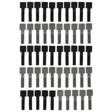 Reusable Cable Ties-50 Pack Heavy-Duty Self-Adhesive Hook & Loop Tape, Multi-Purpose Cord Organizer for Home, Office