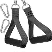 Heavy Duty Gym Resistance Band Handles - Comfortable Fitness Cable Handles for Exercise Bands & Workouts
