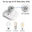 E27 Screw Light Bulb Socket Holder, ES Lamp Holder Base, Edison Screw E27 Wall Socket, Ceiling Light Fitting, AC 220-250V, White, 2pcs 4