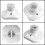 E27 Screw Light Bulb Socket Holder, ES Lamp Holder Base, Edison Screw E27 Wall Socket, Ceiling Light Fitting, AC 220-250V, White, 2pcs 5