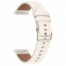 Garmin Active 5/Venu 2 Plus/Venu Sq 20 mm PU-nahkainen kellonranneke kultaisella soljella ja vaihtorannekkeella