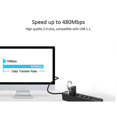JDL-HSD8 Διαχωριστής USB Hub Combo 3/6 Θύρες Προαιρετικός USB 2.0 Υψηλής