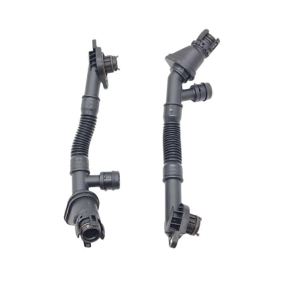 2Pcs Crankcase Vent Hose Left&Right Compatible For-Bmw 550I 650I 750I 750Li B7 X5 X6 N63 11157646086 11157646087 9152359491488