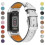 Δερμάτινο ρυθμιζόμενο λουράκι για Fitbit Charge 6 5 - Γκρι λουράκι ρολογιού 1